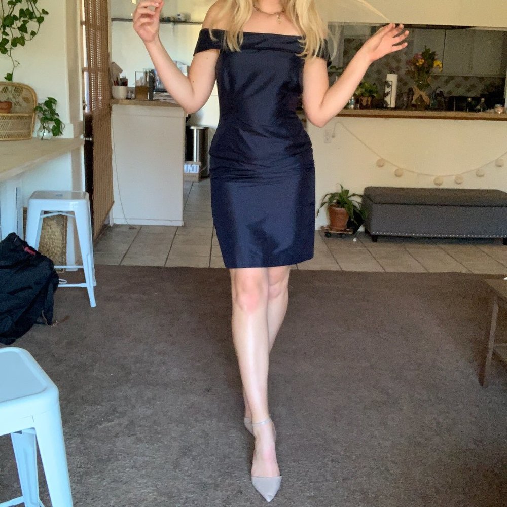 Beautiful Navy Blue Ralph Lauren Dress! Size 8